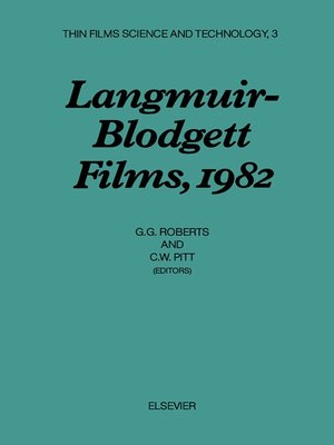 cover image of Langmuir-Blodgett Films, 1982